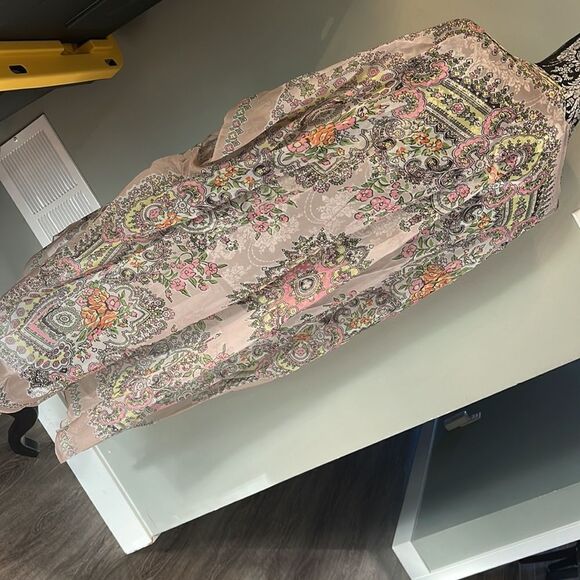 Echo Floral Paisley Ruana NEW - Picture 2 of 3